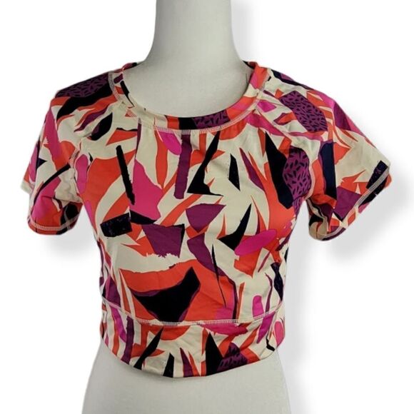 J.Dow Fitness Short Sleeve Crop Top Large - Picture 2 of 6